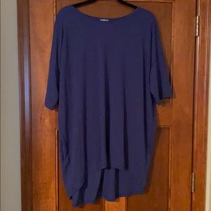 Navy Blue LuLaRoe Irma Size XL